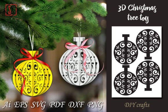 3D Christmas Tree Toy DIY Crafts_2