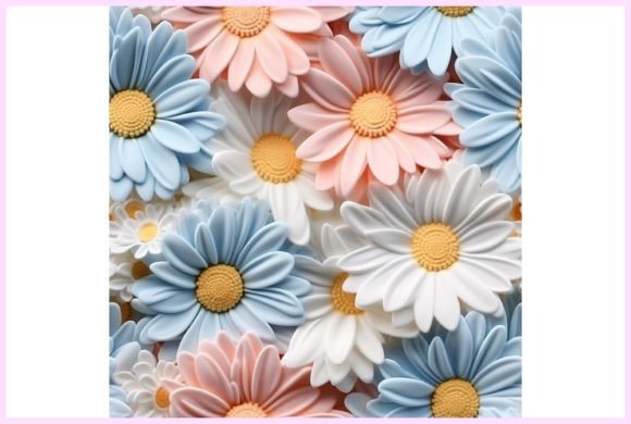3D Daisy Flower Pattern