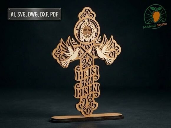 3D He is Risen Easter Cross 3mm: A Strategic Guide to Premium Laser Cut Design Implementation