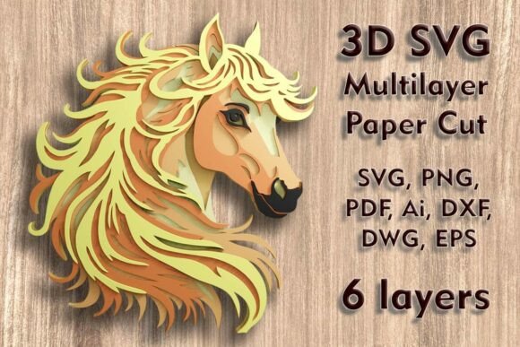 Horse 3D SVG Multilayer PaperCut Files: A Practical Guide to Design, Materials, and Execution