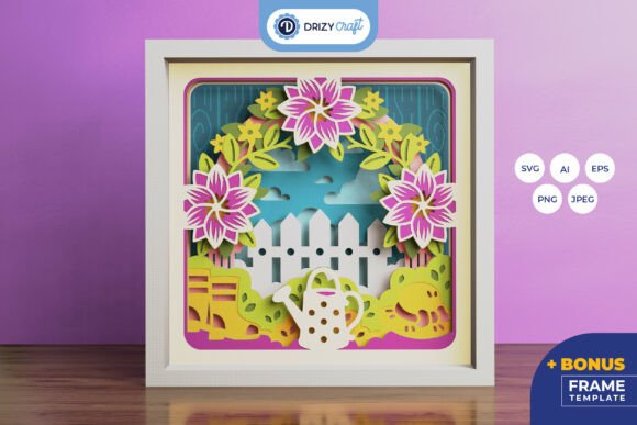 Spring Garden 3D Shadow Box Evaluation