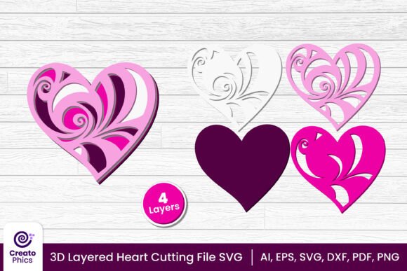 The Art of Dimensional Romance: Mastering the 3D Layered Heart Cut File for Crafting