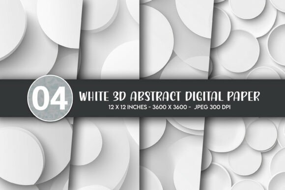 White 3D Abstract Digital Paper Evaluation